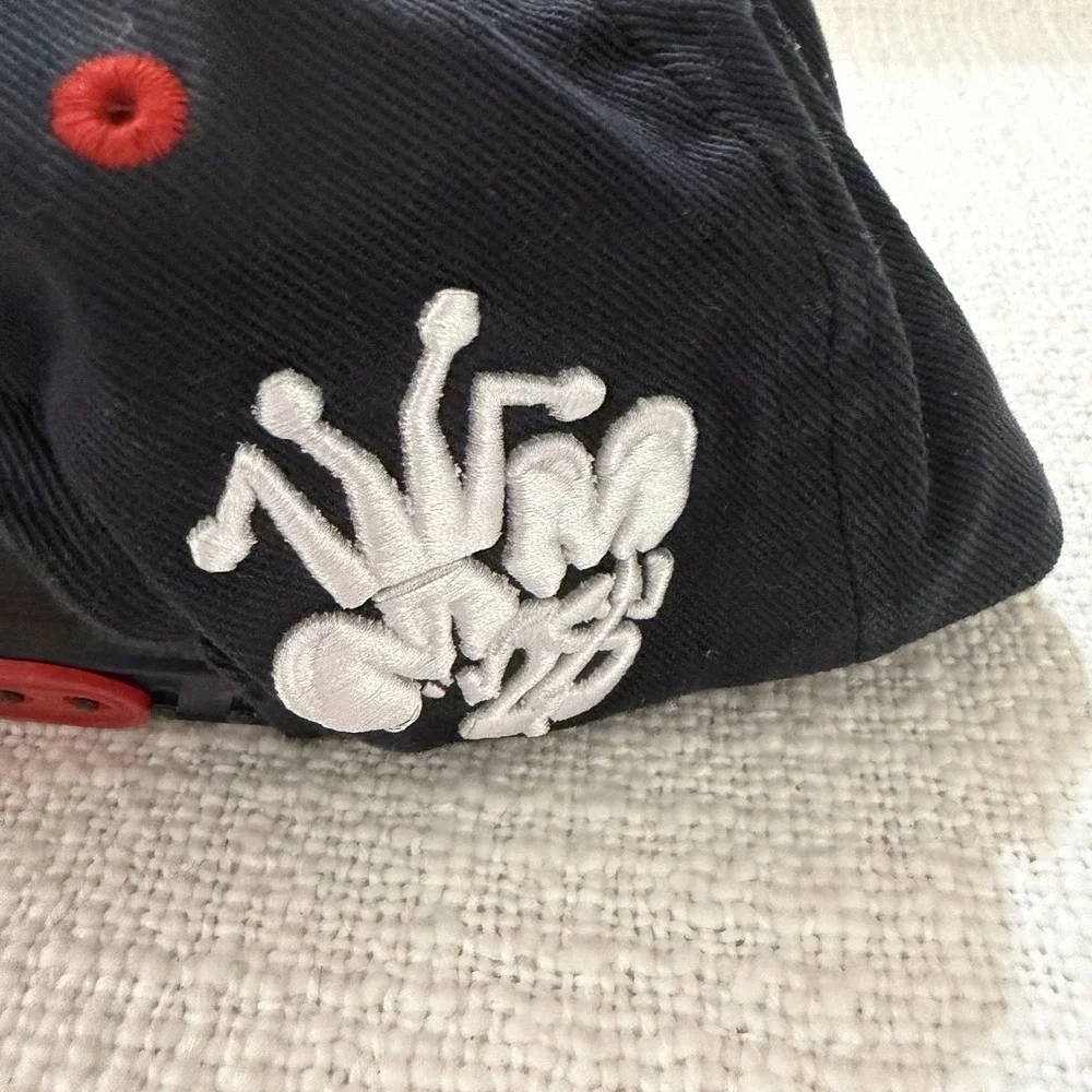 Disney Parks Mickey‎ Mouse Graffiti Adjustable Baseball Hat Red White Blue cap